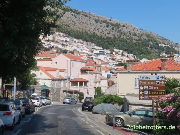 Parkflächen nahe der Altstadt von Dubrovnik