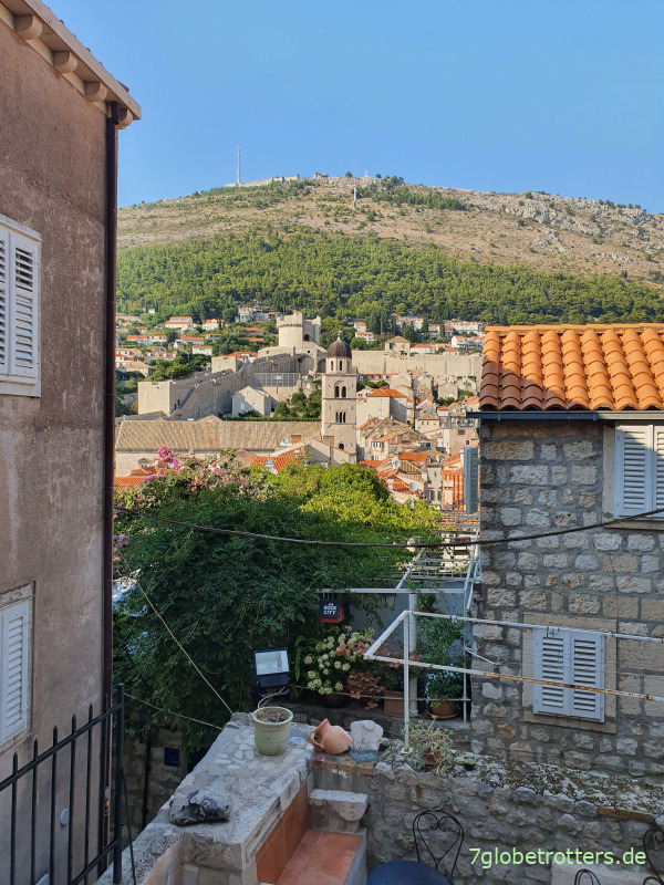 Blick über die Altstadt und zum Berg Srd über Dubrovnik