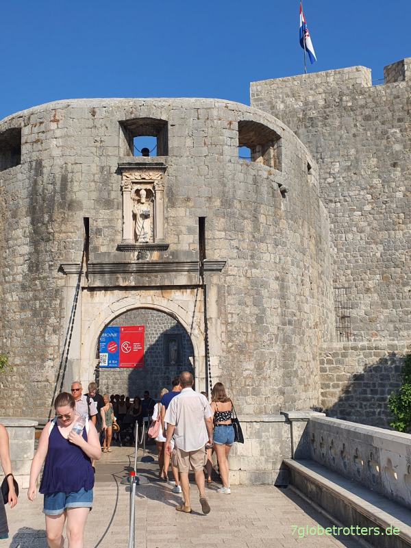 Kroatien, Rundgang Altstadt Dubrovnik, Pile-Tor