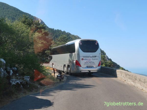 Montenegro: Serpentinen von Kotor nach Cetinje