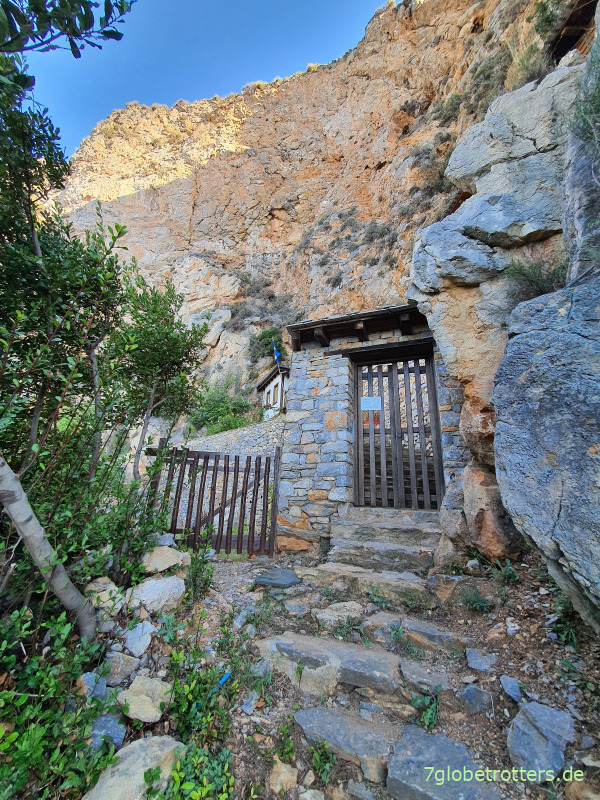 Höhle (Speleo) Agiou Athanasiou des Gründervaters auf Athos