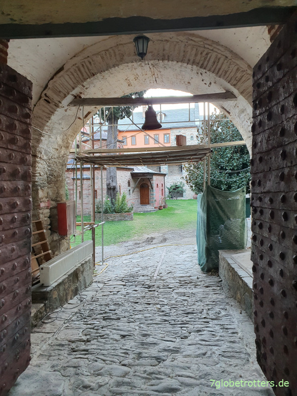 Eingang zum Kloster Filotheou auf Athos
