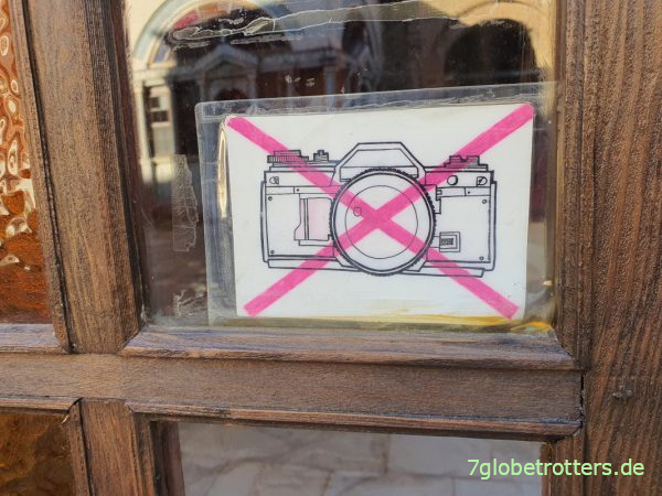 Fotografieren mit richtigen Kameras ist verboten im Kloster Iviron