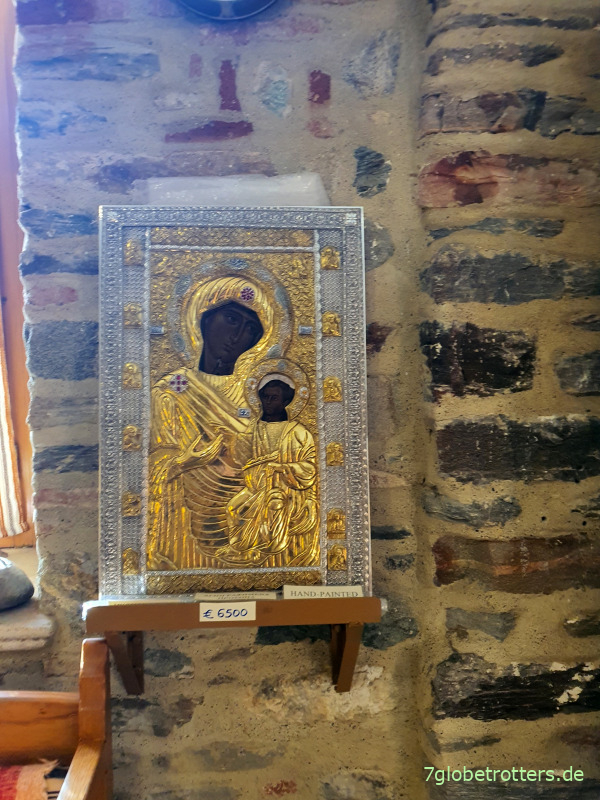 Kopie der Ikone der Panagia Portaitissa im Kloster Iviron