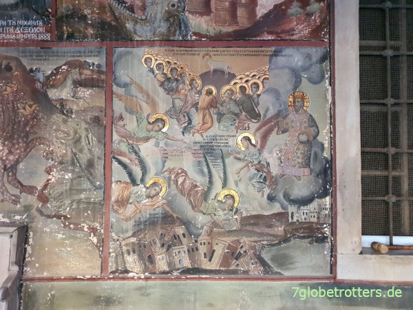 Wandgemälde im Kloster Iviron auf Athos