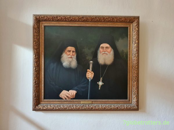 Abt Efraim von Vatopedi (rechts)