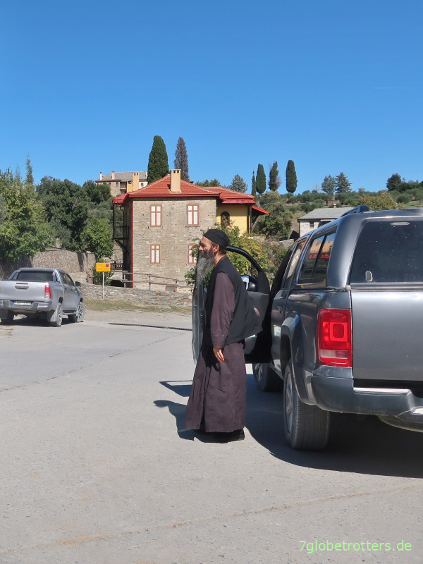 Griechisch-orthodoxer Mönch in der Mönchsrepublik Athos