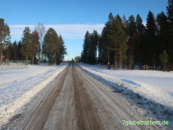 Winter an der Ostsee zwischen Umeå und Luleå