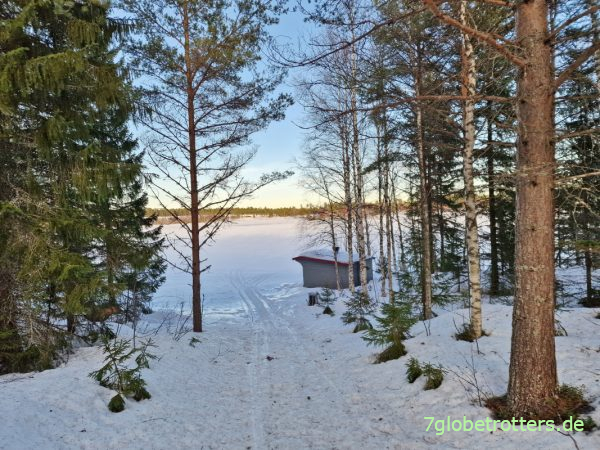 Winter an der Ostsee zwischen Umeå und Luleå