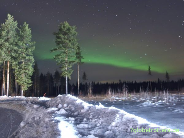 Polarlichter am Polarkreis an der E-10 in Schweden(Canon PowerShot G9X II, 30 s - F/2,0 - ISO 400)