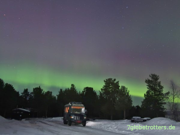 Nordlichter heute finden in Kiruna, Nordschweden