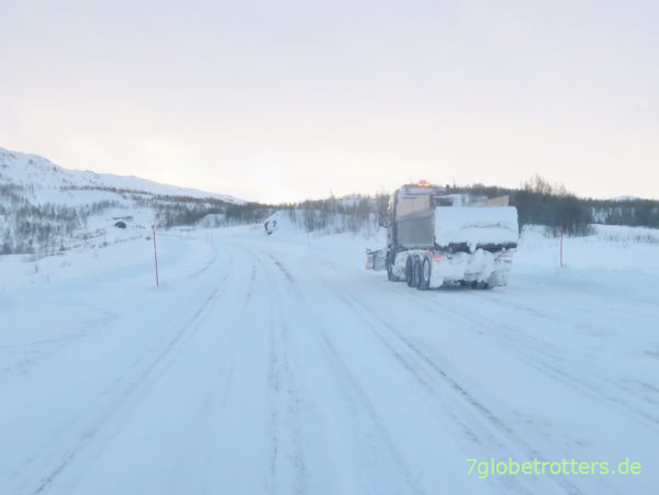 Winterdienst-LKW in Norwegen