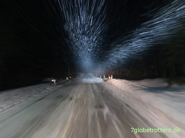 Norwegen: Straßenzustand der E6 durchs Saltfjellet im Winter