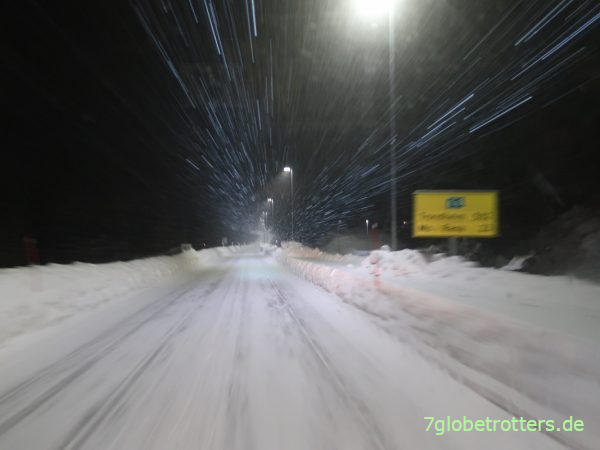 Norwegen: 70er Durchschnittsgeschwindigkeit auf der E6 im Winter