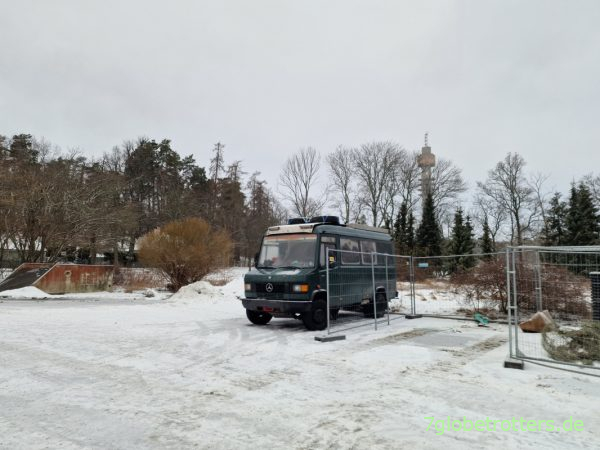 Schweden: Autobahn E4 im Winter
