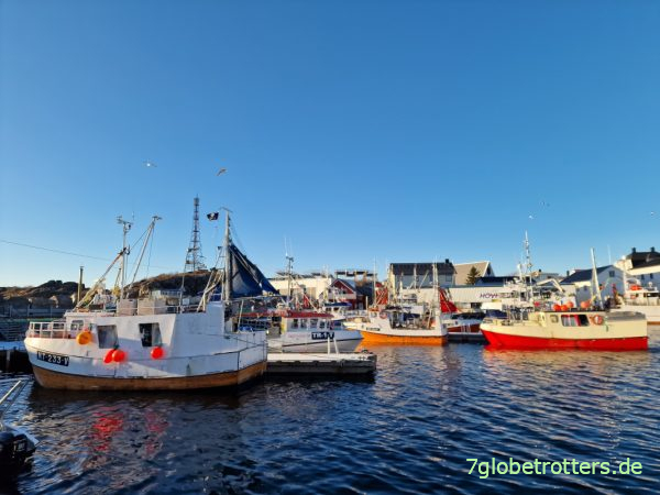 Norwegen. Schönster Hafen der Lofoten in Henningsvær