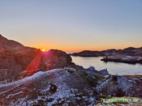Sonnenaufgang über Nusfjord