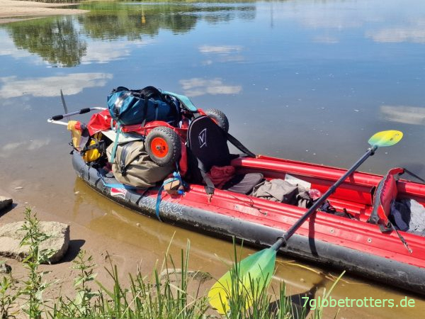 Gepäck fürs Wasserwandern auf dem Grabner Riverstar XXL