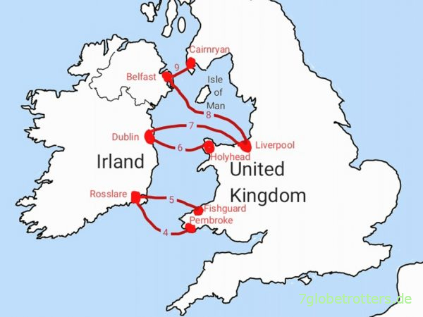 Wohnmobil-Fähren nach Irland von England und Wales