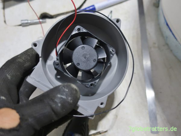 Originalkonstruktion Separett Tiny mit 60-mm-Lüfter