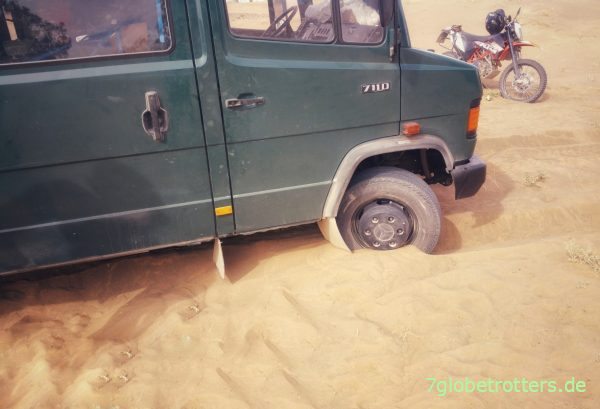 Nachteile des Mercedes Vario ohne Allrad im Sand