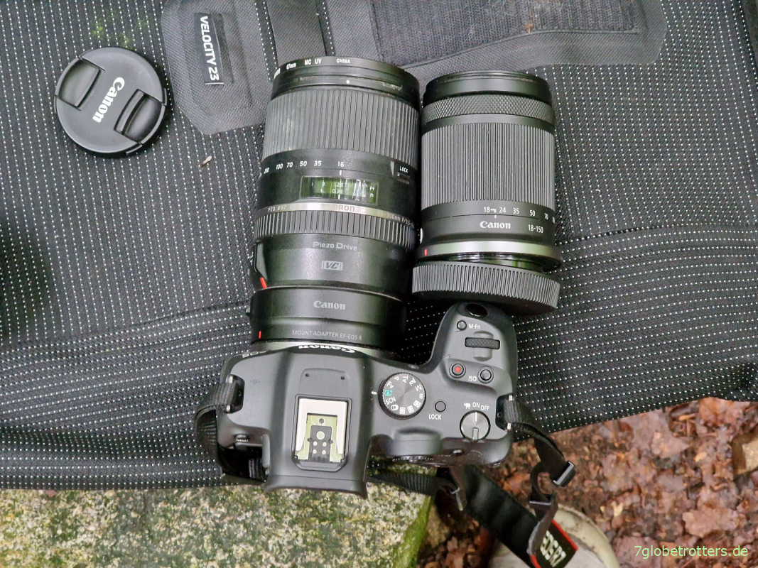 Vergleich Canon EOS R7 mit EF-Adapter und neuem Objektiv