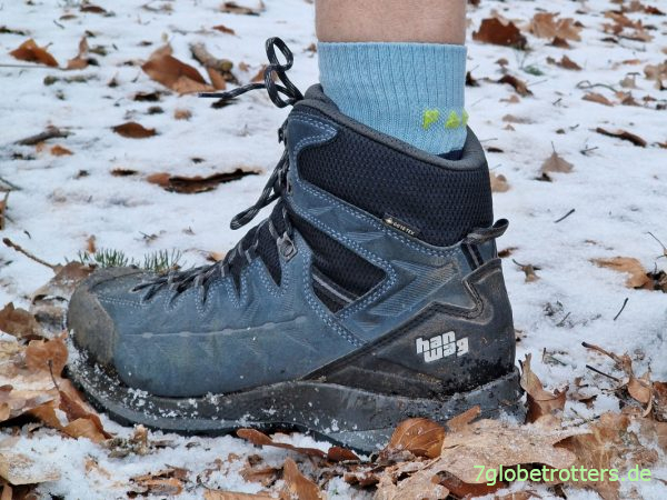 Bergschuh Hanwag Makra Trek SF extra mit kurzen Falke TK2 Herrensocken