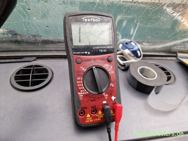 Defekter Potentiometer der Instrumentenbeleuchtung