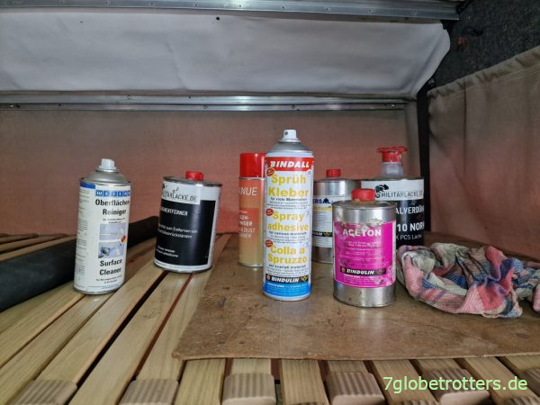 Anpassung der Deckendämmung am Hubbett