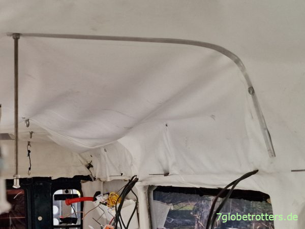 Deckenverkleidung mit Kunstleder