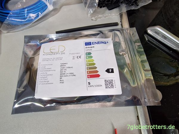 Technische Daten meiner 24V-LED-COB-Leuchtstreifen