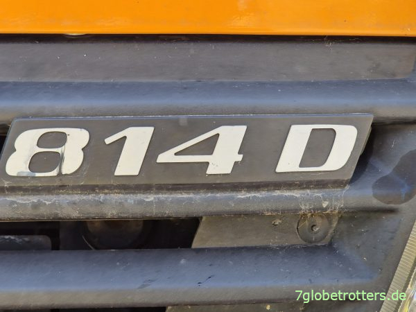Typenschild Mercedes Vario 814 D