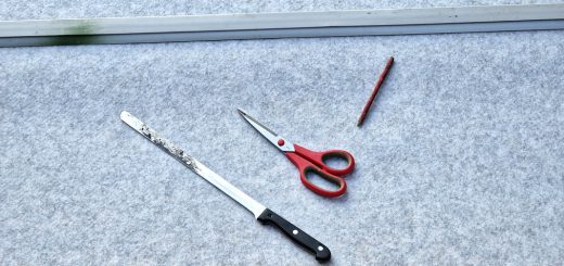 Zuschnitt von Selbstklebefilz