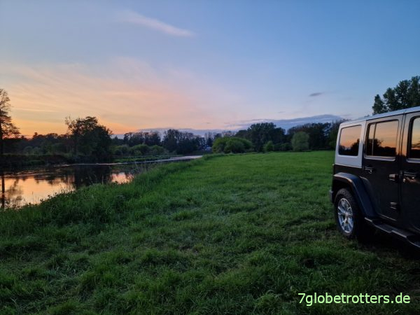 Abendstimmung an der Mulde bei Kössern