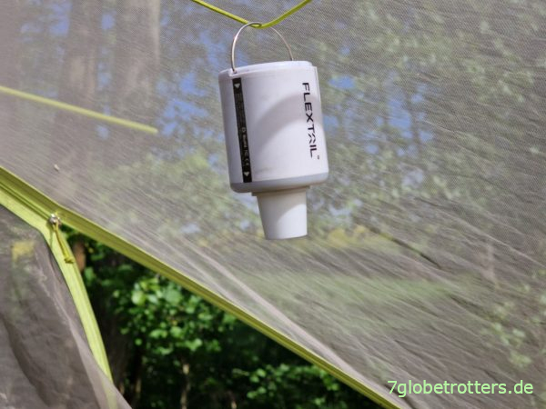 Akkupumpe als Zeltlampe