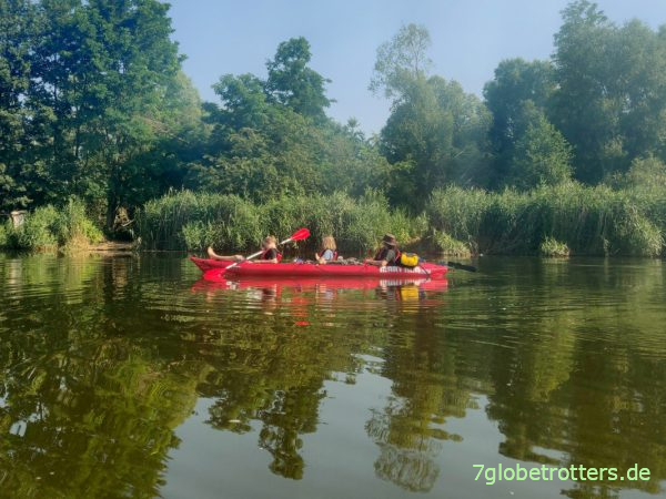 Drei Paddler im Gumotex Seawave
