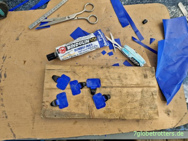 Halterungen für die Einziehleine des Verano California bauen