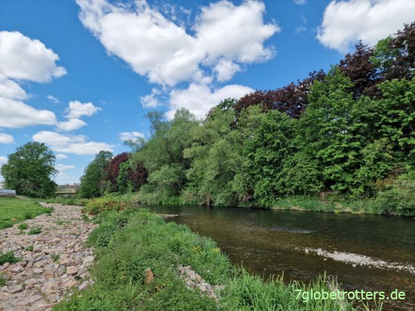 Einsetzen Freiberger Mulde an der Flutmulde Döbeln