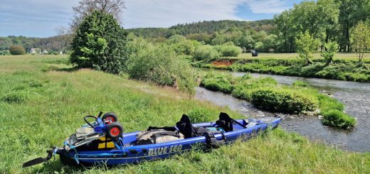 Paddeln Freiberger Mulde im Luftboot