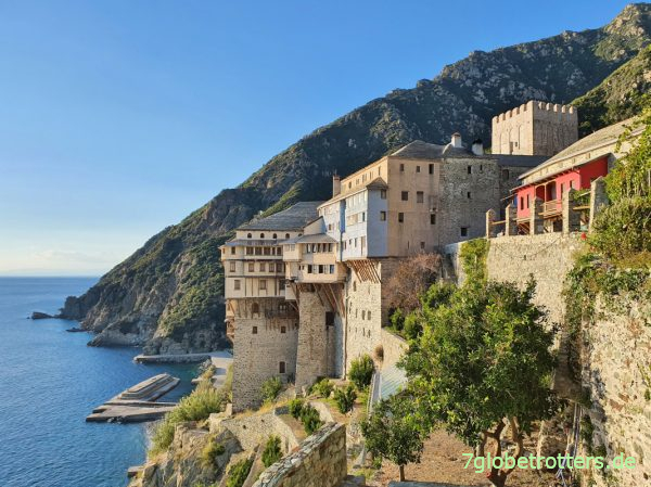 Pilgern zum Kloster Dionysiou auf Athos