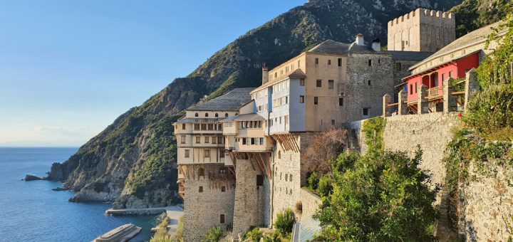 Pilgern zum Kloster Dionysiou auf Athos