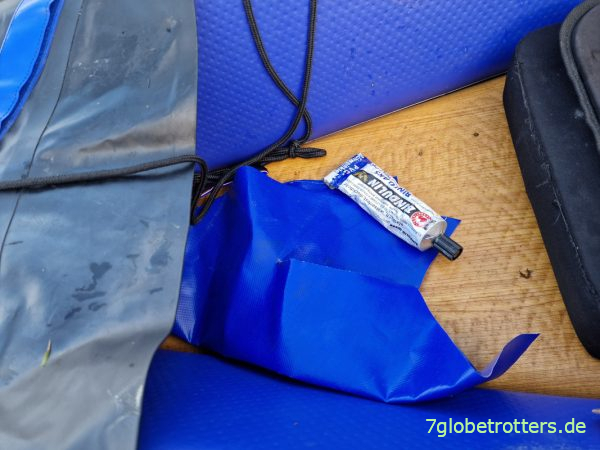 Reparatur des Verano mit Bindulin und LKW-Plane