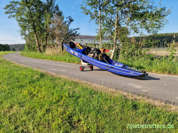 Umtragen am Hochwehr Westewitz, Freiberger Mulde