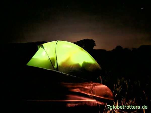 Zelten beim Paddeln an der Freiberger Mulde