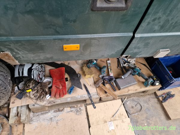 Besteck für die Karosserieinstandsetzung