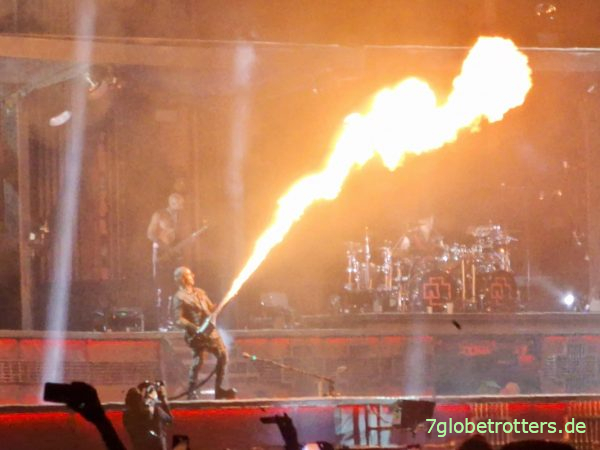 Feuer frei auf dem Rammstein-Konzert