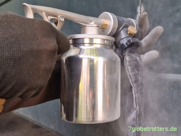 Selber Sandstrahlen mit Sandstrahlpistole Buran plus