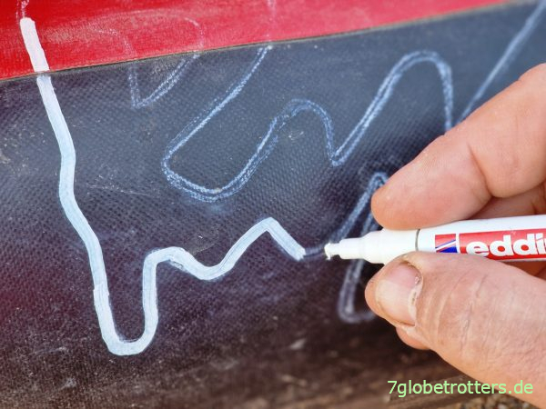 Bootsbeschriftung am Grabner Riverstar XXL an erneuern