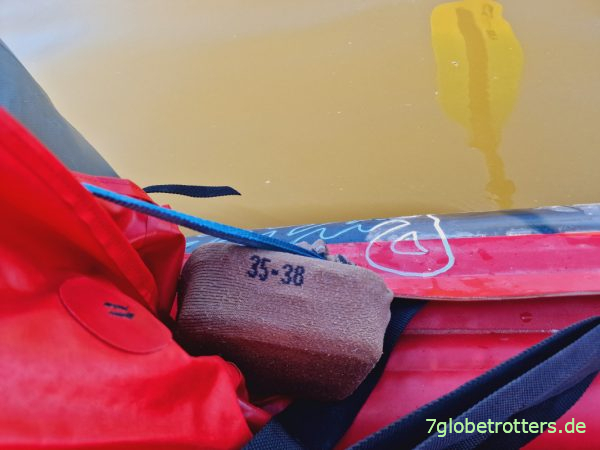 Kühlung der Butter beim Paddeln auf der Elbe