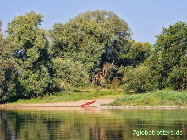 Paddel-Rastplatz an der Mittelelbe
